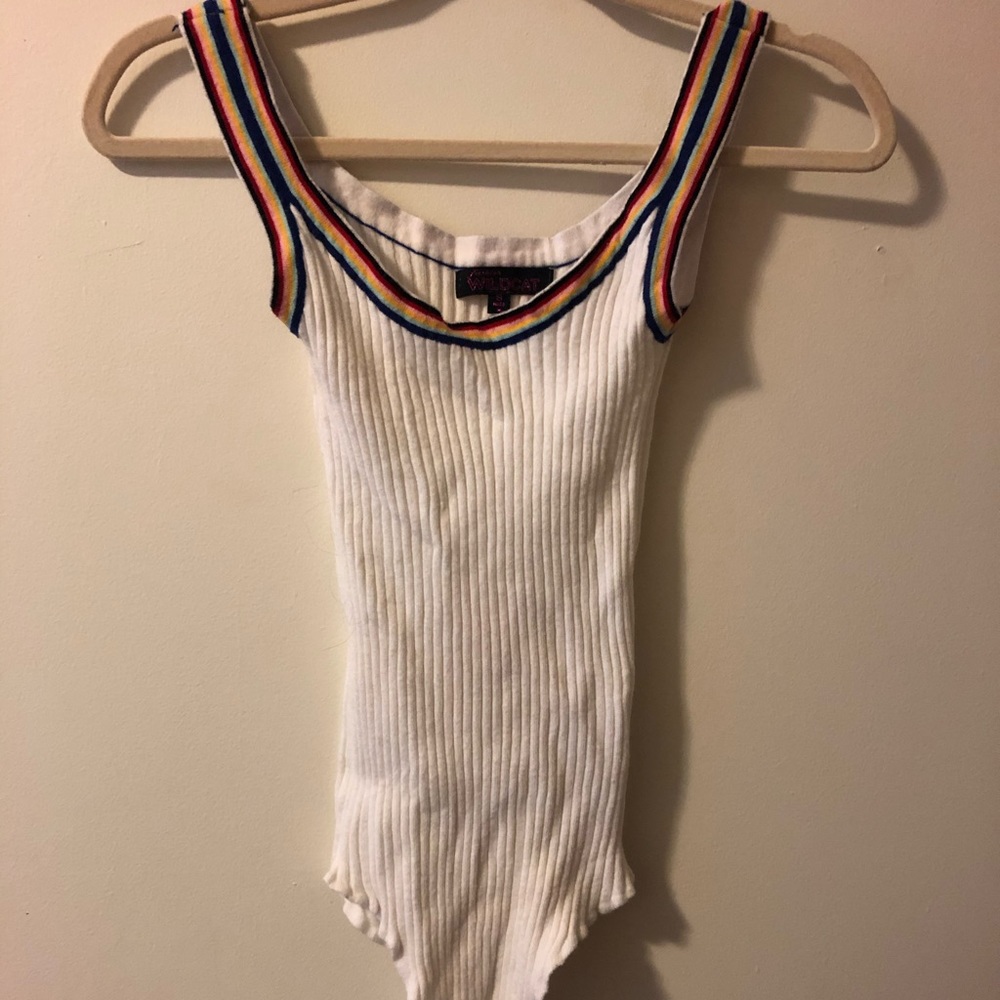 Forever 21 Rainbow bodysuit